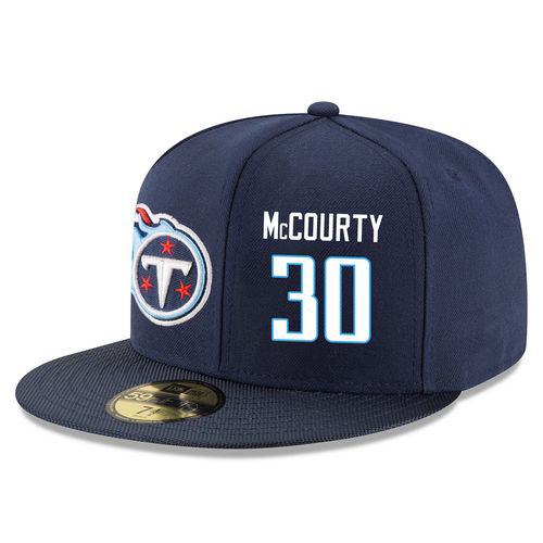 NFL Tennessee Titans #30 Jason McCourty Stitched Snapback Adjustable Player Hat - Navy/White